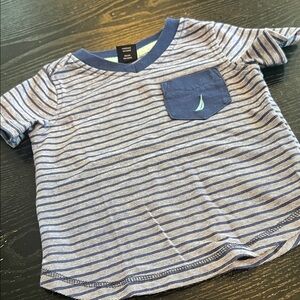 Nautica Kids Navy Striped Tee